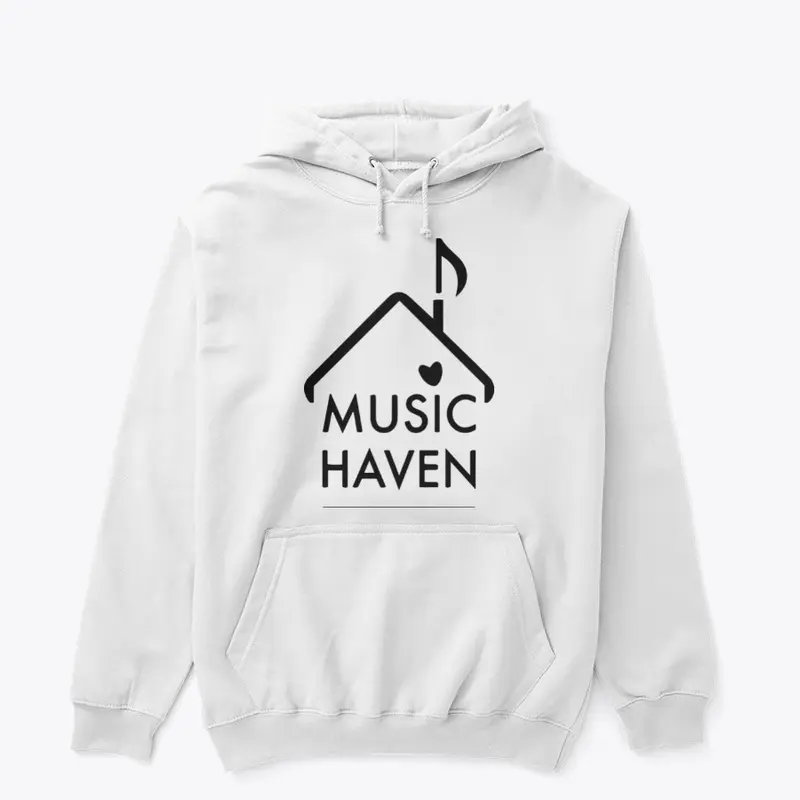 Music Haven Pull Over Hoodie - Blck Logo