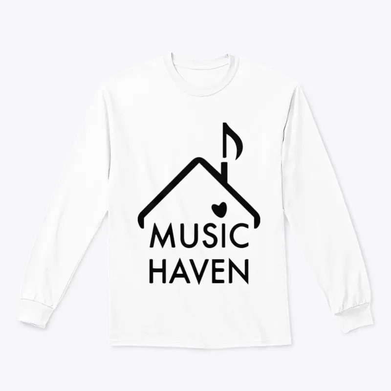 Music Haven Long Tee - Blck Logo